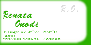 renata onodi business card